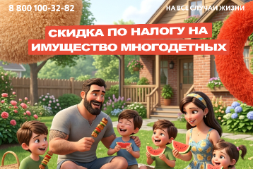 Родители, воспитывающие трех и более детей, имеют право на уменьшение налога на недвижимость и землю.